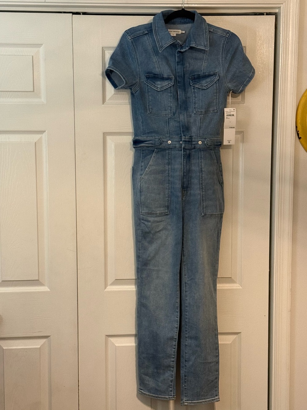 Good American Light Blue Ankle Crop Slim Jeans